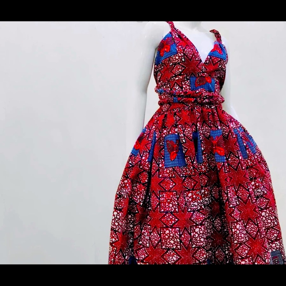 Beautiful Ankara Infinity Dress 🔥
